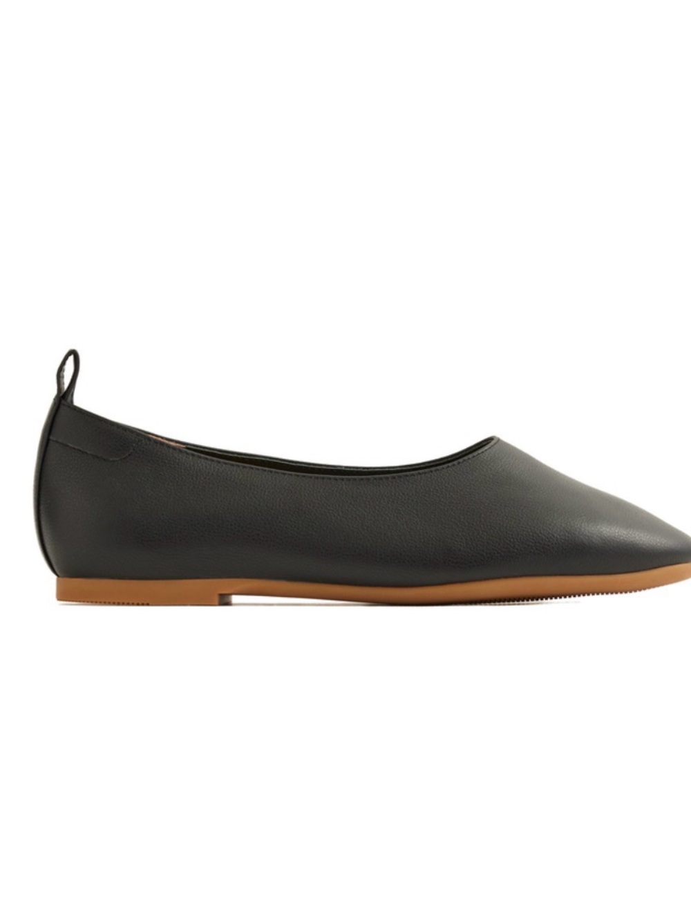 Quince Italian leather Classic Ballet Flat - Black